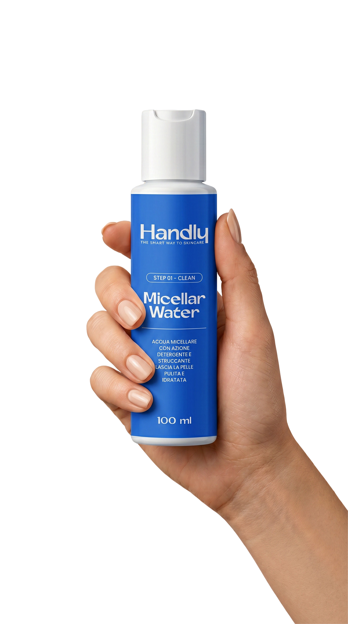 Micellar Water Handly — acqua micellare struccante 100ml — Step 01 Clean