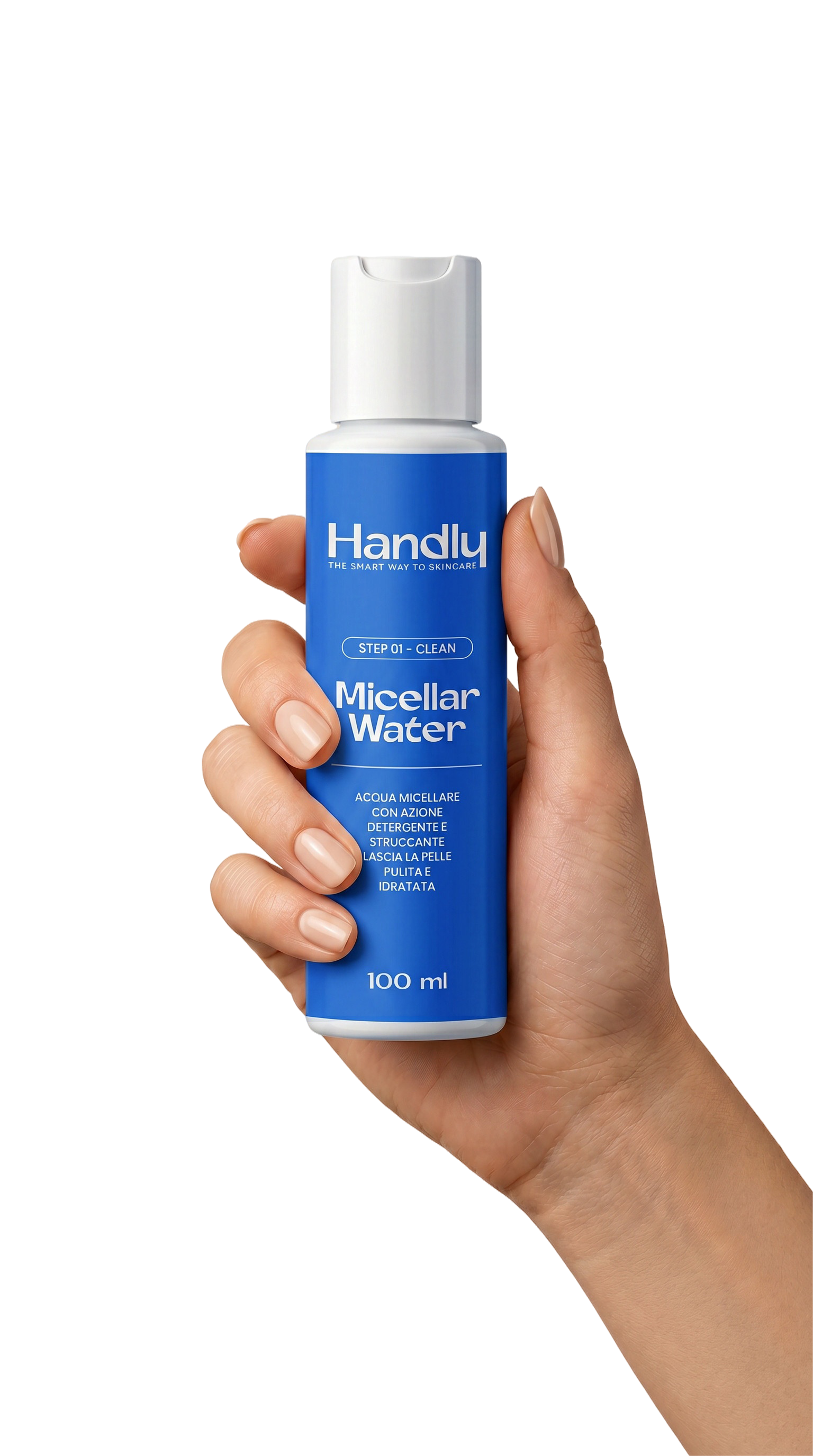 Micellar Water Handly — acqua micellare struccante 100ml — Step 01 Clean