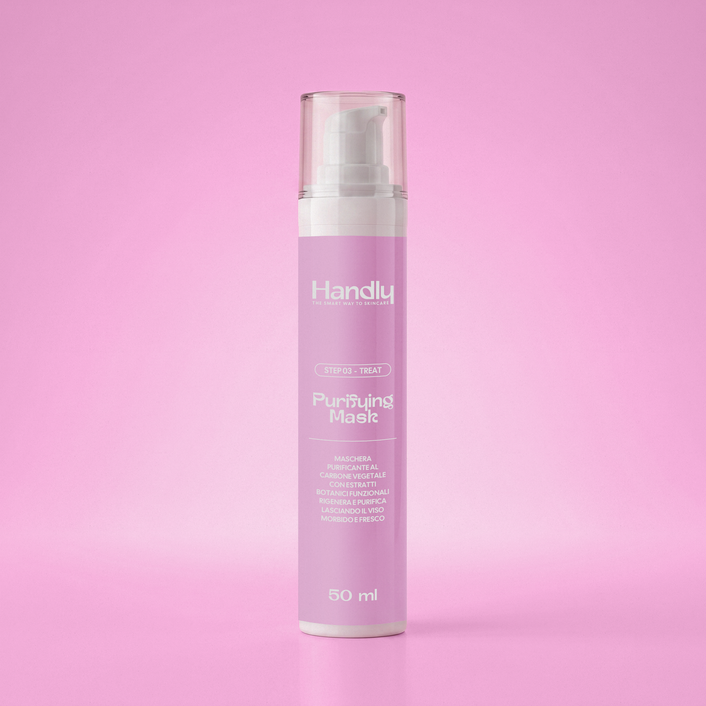 Purifying Mask Handly — maschera purificante carbone vegetale 50ml — Step 03 Treat