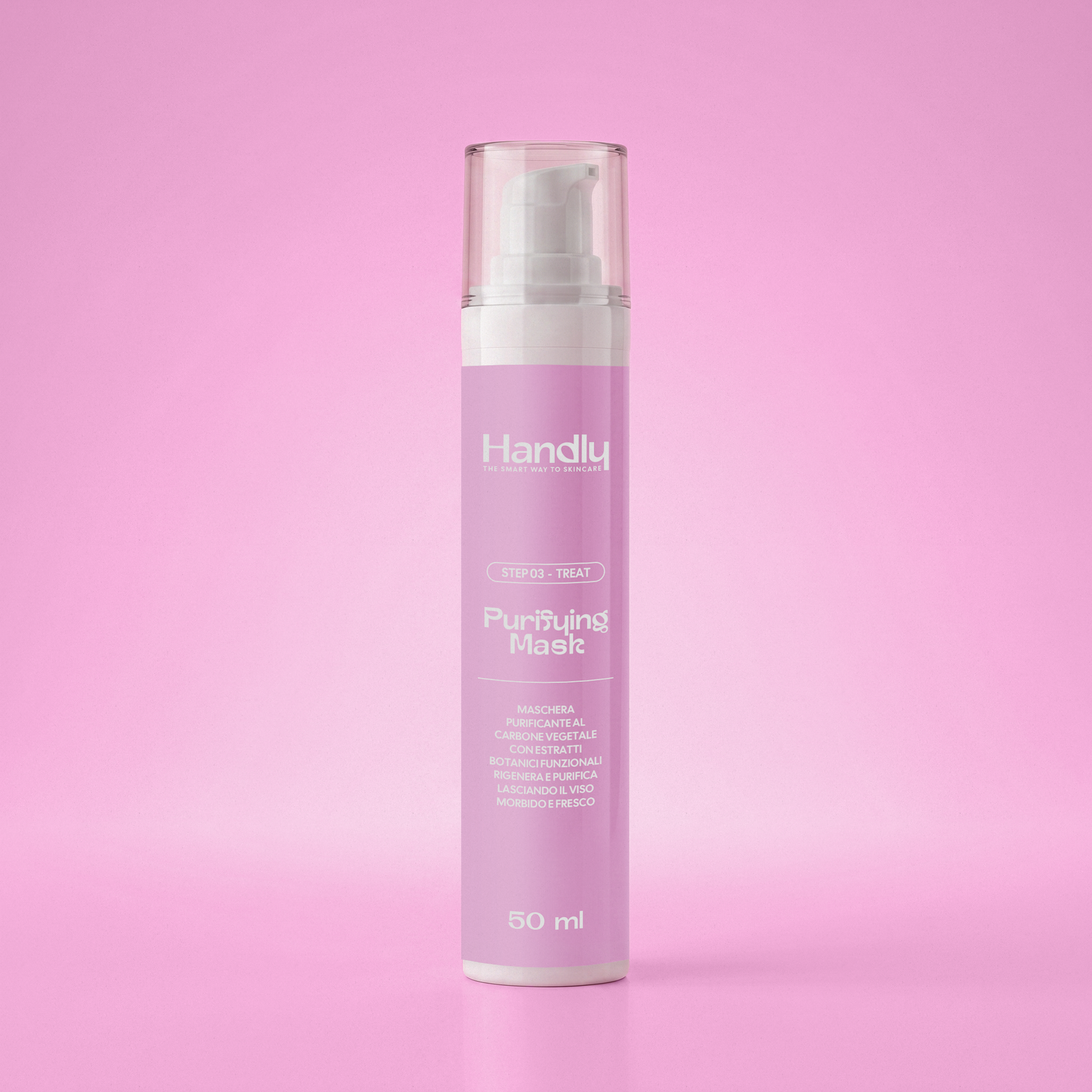 Purifying Mask Handly — maschera purificante carbone vegetale 50ml — Step 03 Treat