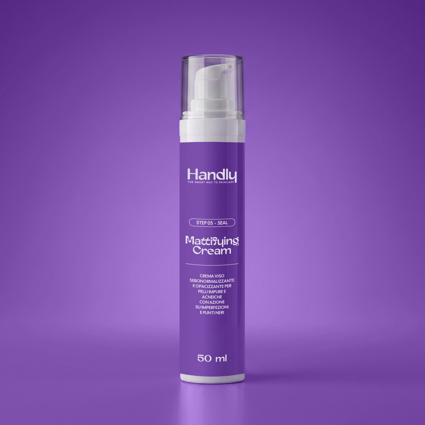 Mattifying Cream Handly — crema opacizzante pelli impure niacinamide 50ml — Step 05 Seal